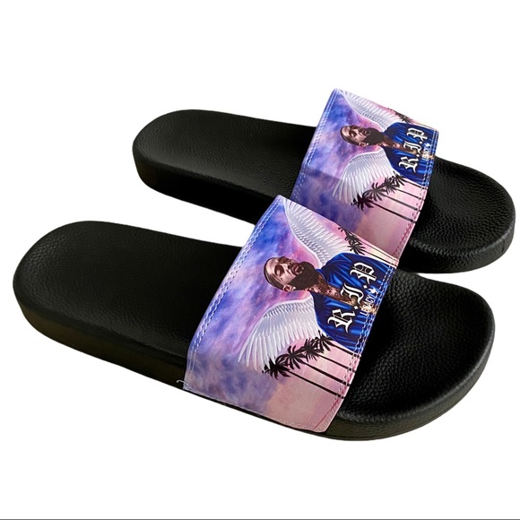 Nipsey Hussle Slides Sandals Size: 6 (Mens)